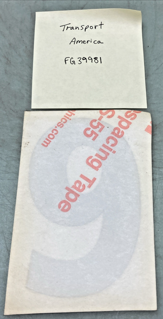 Qty 5 New Replaces Transport America FG39981 4" Silver Vinyl Number 9
