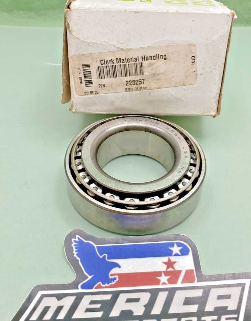New Genuine Clark 223257 Bearing, Cup 2924 and Cone 2984