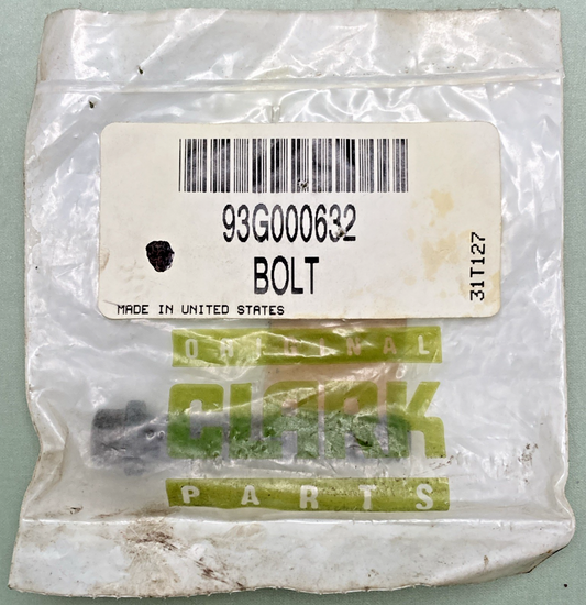 QTY 2 New Genuine Clark 93G000632 Bolt