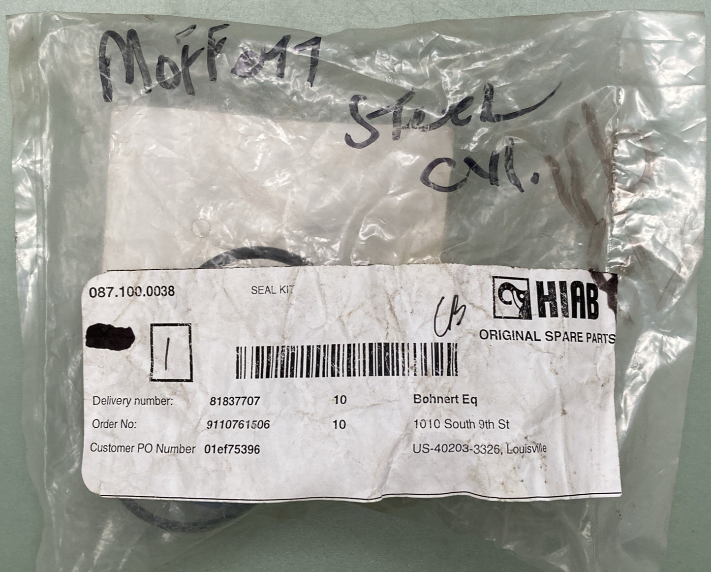 New Genuine Hiab 087.100.0038 Seal Kit