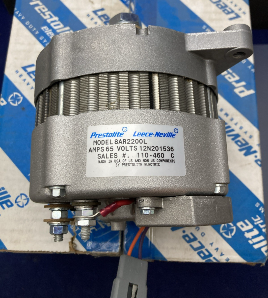 New Genuine PRESTOLITE LEECE NEVILLE 110-460 8AR2200L ALTERNATOR