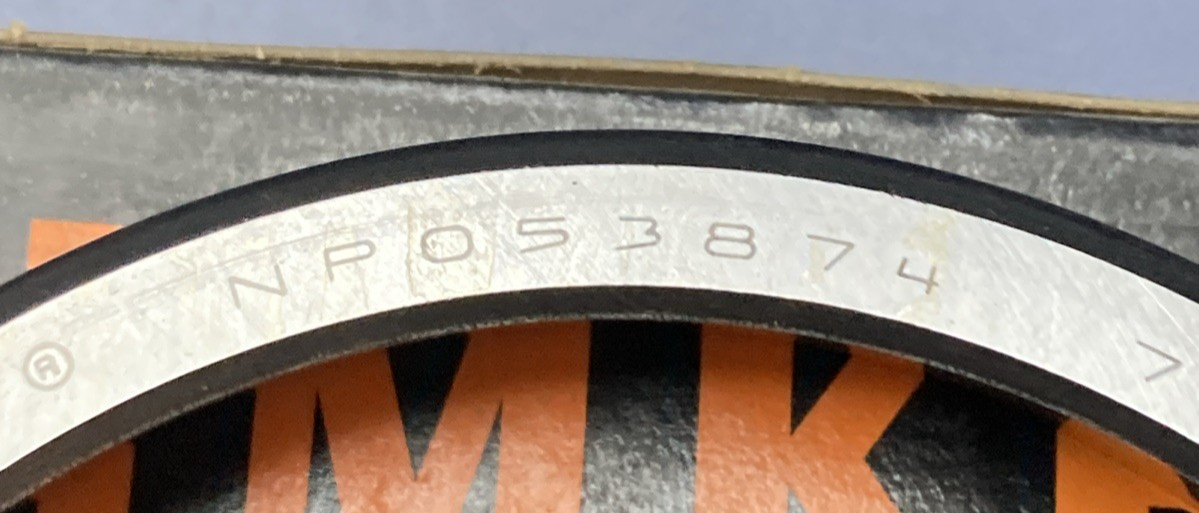 NEW GENUINE TIMKEN NP053874 TAPERED ROLLER BEARING CUP