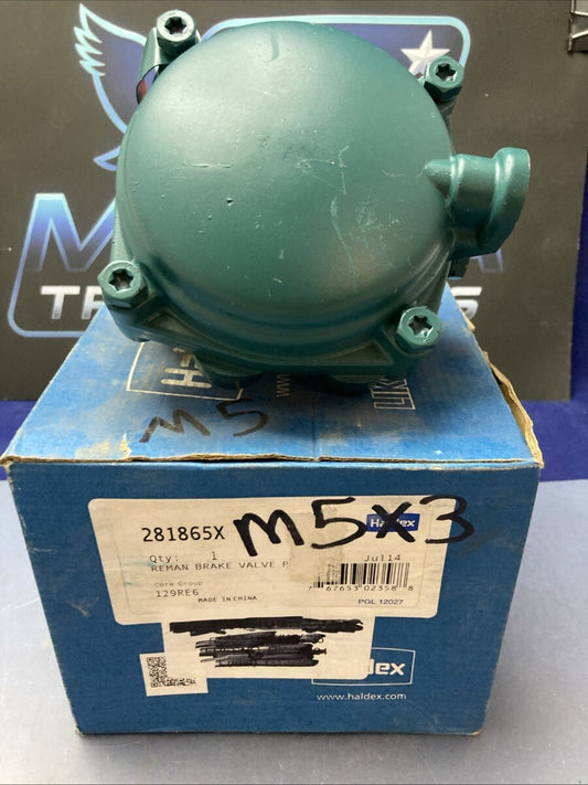 REMAN GENUINE HALDEX 281865X Air Brake Emergency Relay Valve Assembly Heavy Duty