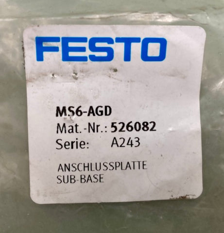 Festo 526082 Sub Base  New Genuine