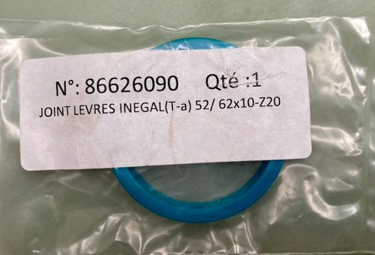 Zurcon 86626090 Joint Levres Inegal 52/ 62X10-Z20 New Replaces