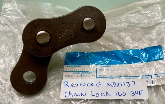 Rexnord MBO1J7 Chain Lock 160 / 34E  New Replaces