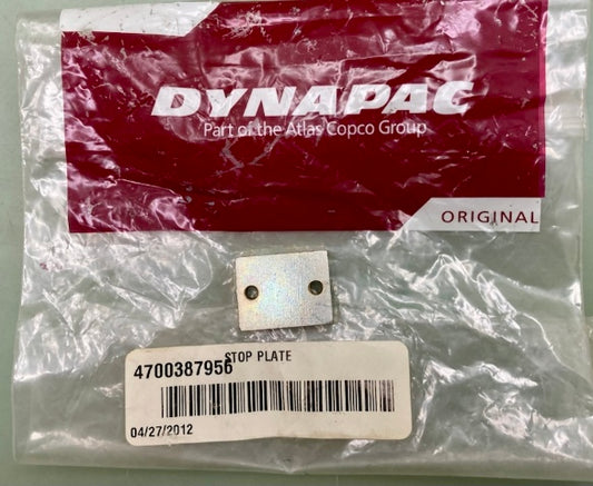 Dynapac 4700387956 Stop Plate New Genuine