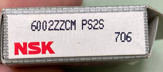 NSK 6002ZZCM Bearing New Genuine
