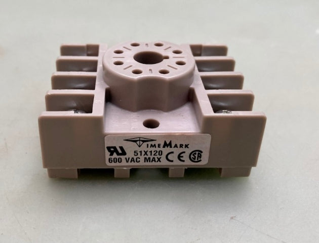 Time Mark 51012001 8 pin socket w/P.C. Din Rail Mountable New Genuine