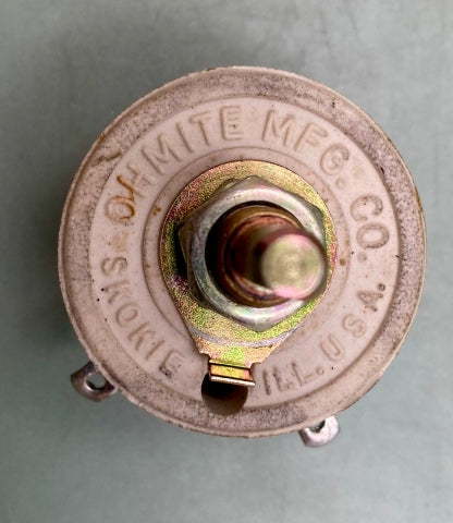 OHMITE RHS1K0 Model H 25 Watt All Ceramic Rheostat New Genuine