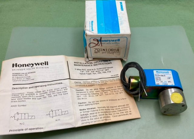 Honeywell 701N10B1A 2-Way N.C. & N.O. Solenoid  New Genuine