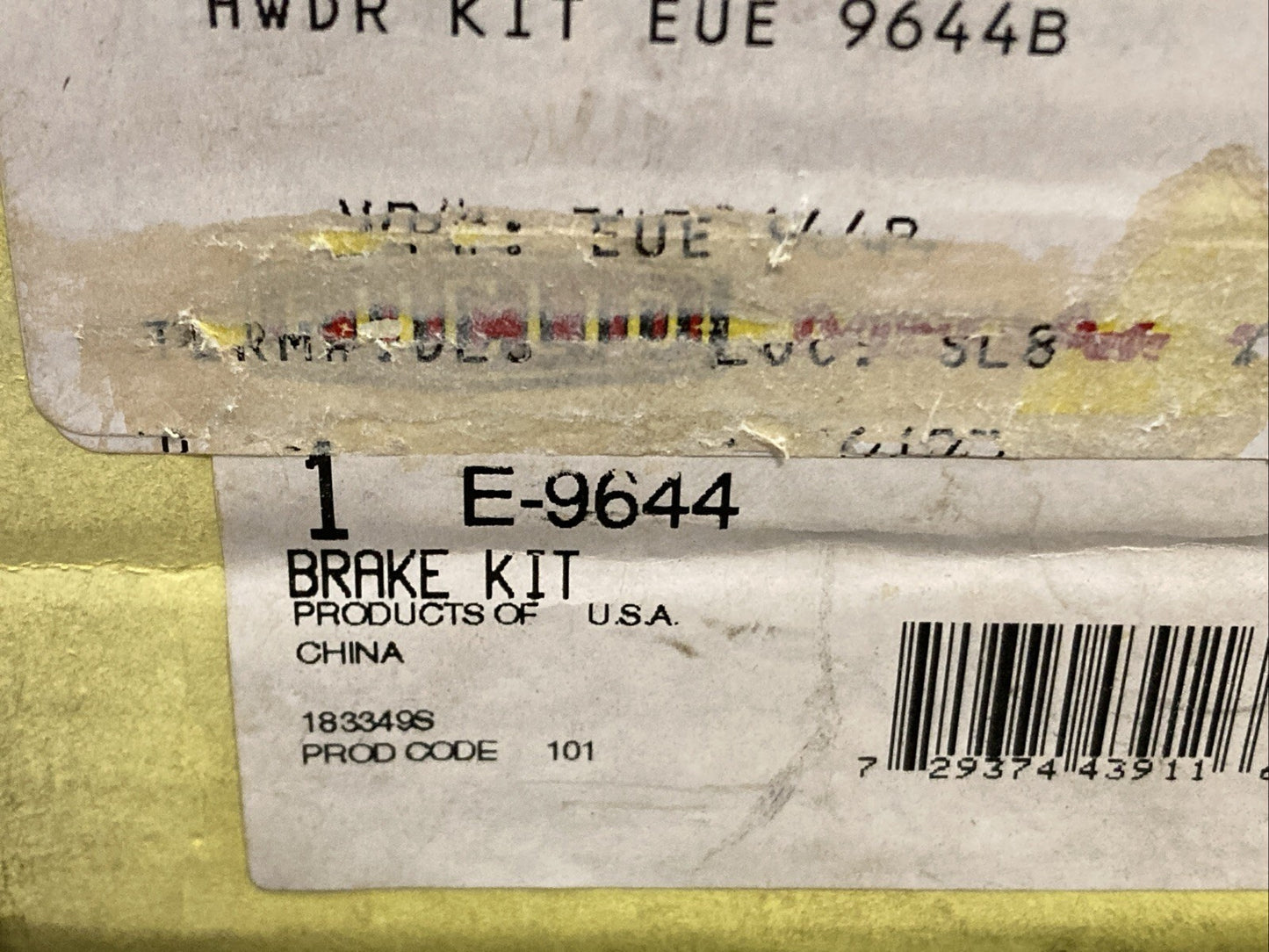 New Genuine Euclid E-9644 brake kit