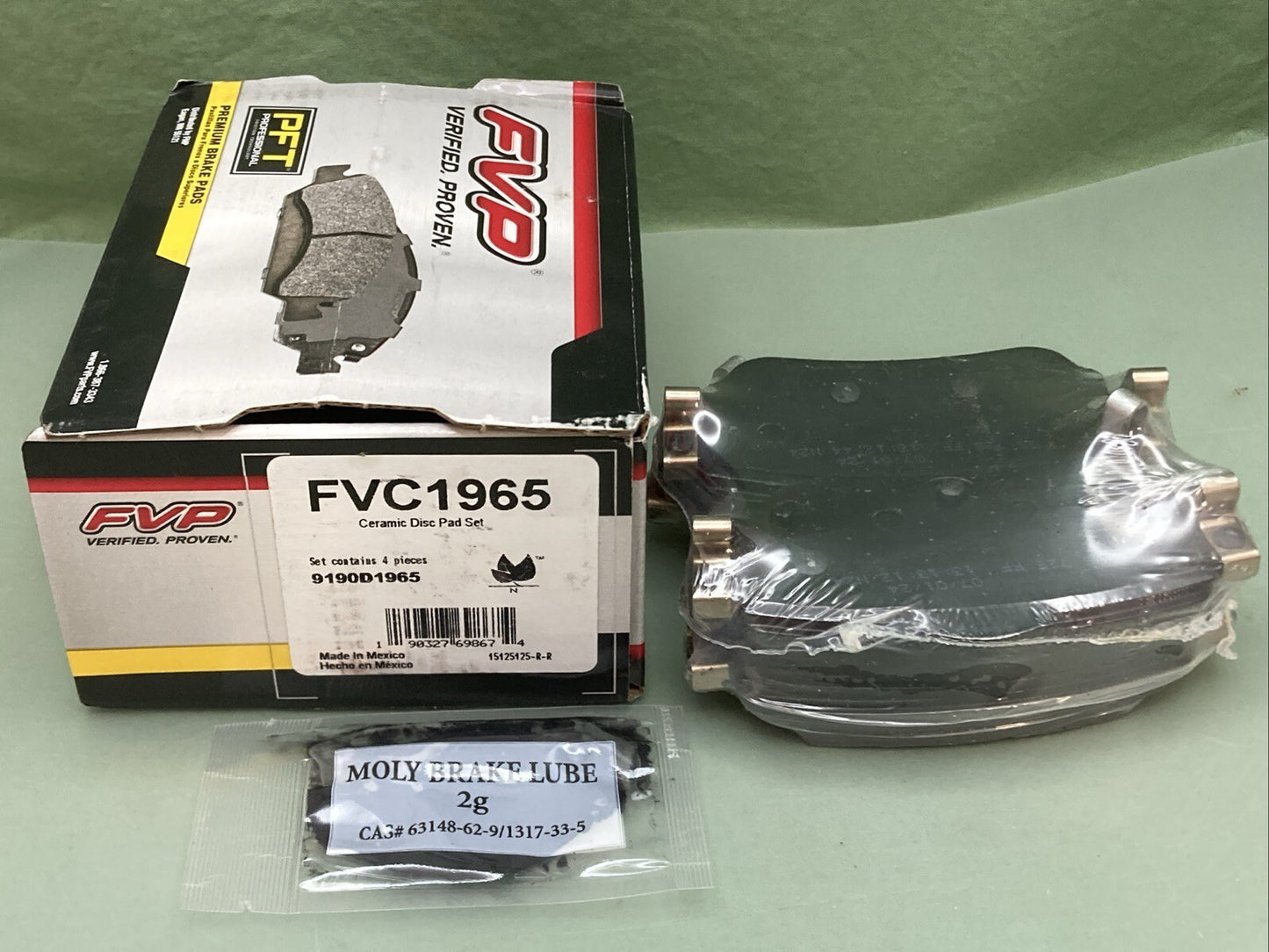 New Genuine FVP FVC1965 Ceramic Disc Brake Pad Set