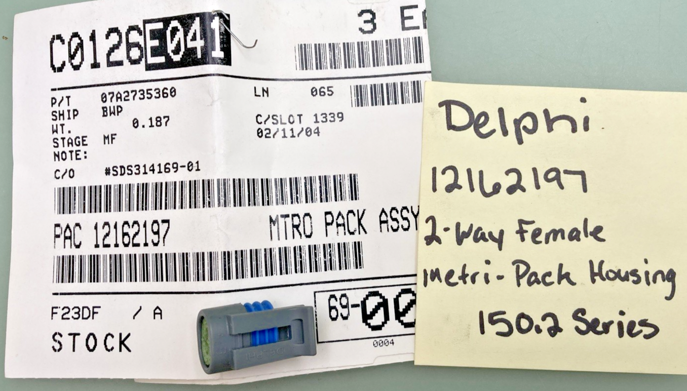 New Genuine Delphi 12162197 2-Way Female Metri-Pack Housing, 150.2 Series