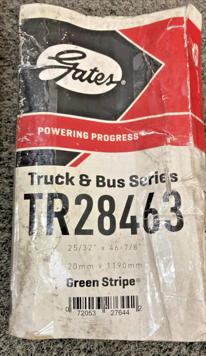 New Genuine Gates TR28463 Green Stripe Truck & Bus Series V-Belt, 25/32"x46-7/8"
