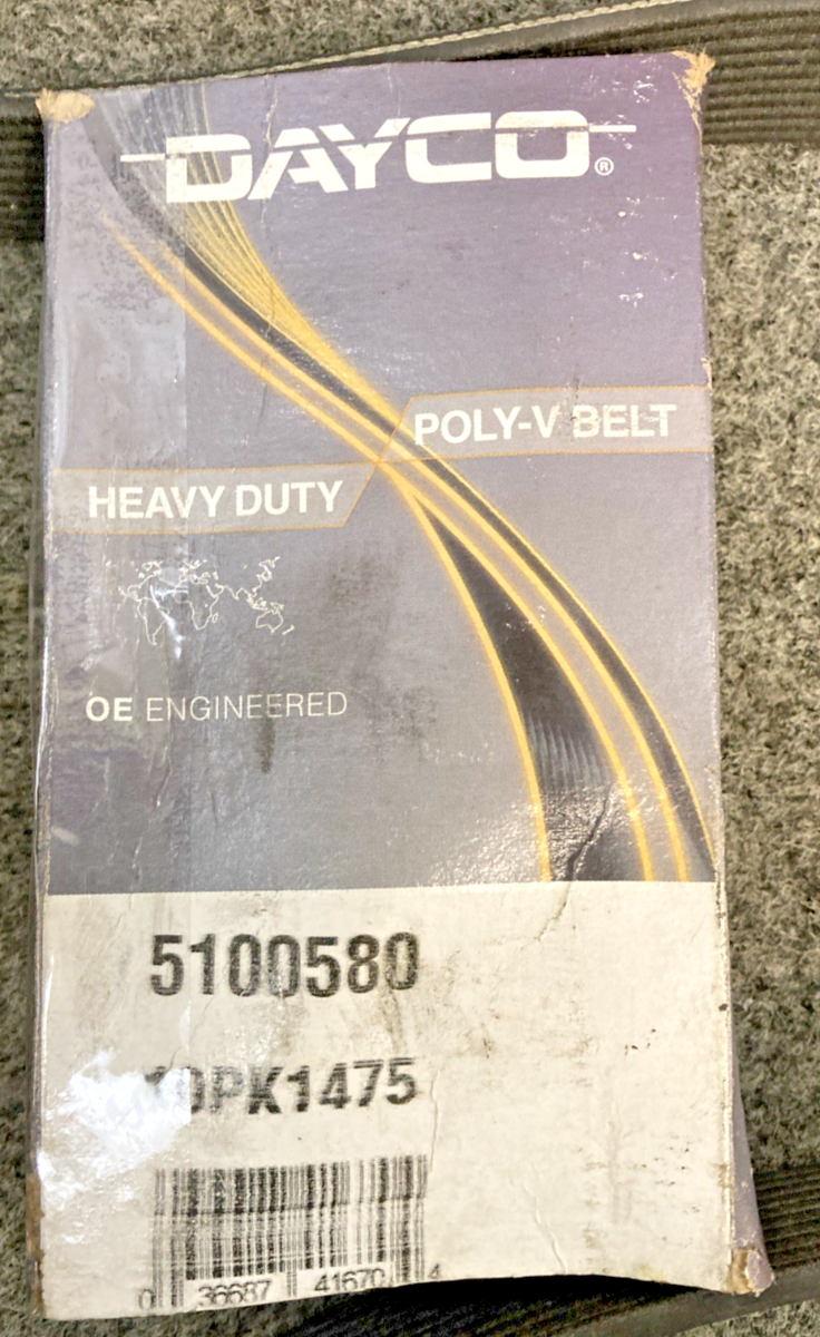 New Genuine Dayco 5100580 Heavy Duty Poly Rib Belt