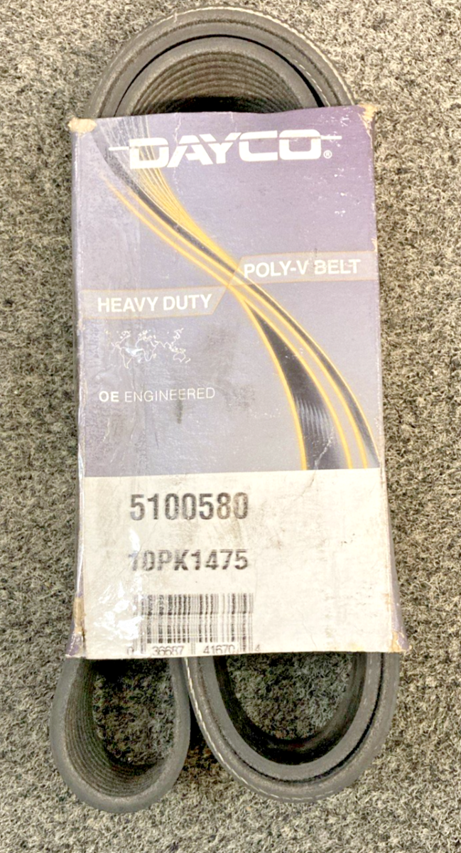 New Genuine Dayco 5100580 Heavy Duty Poly Rib Belt