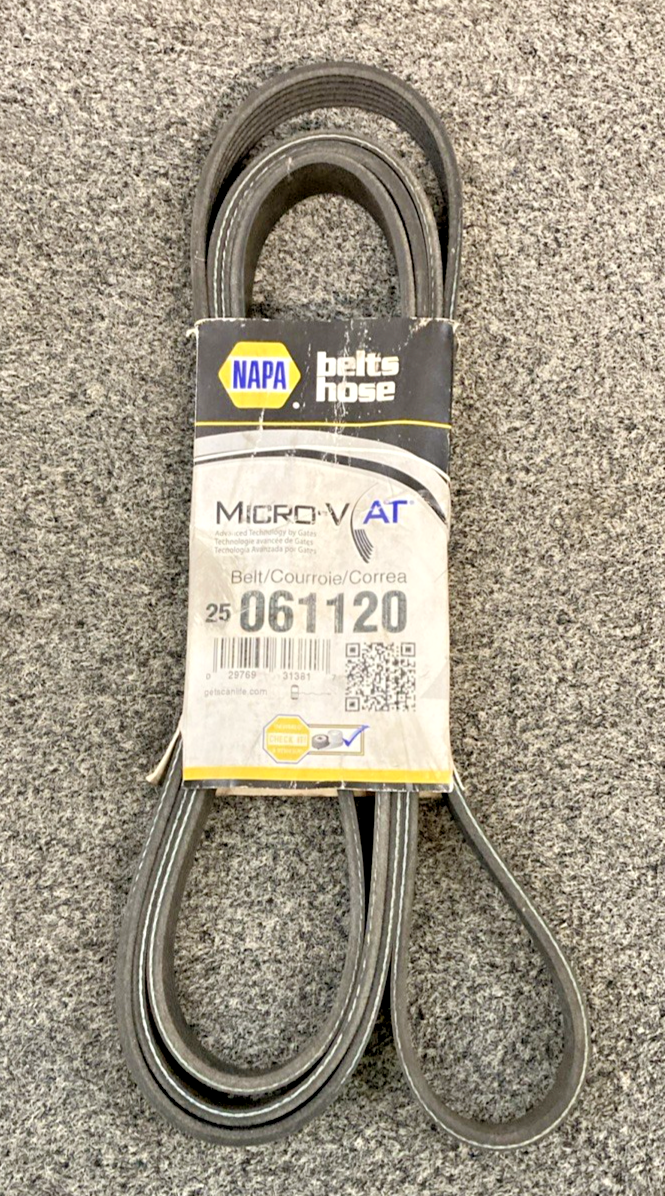 New Genuine Napa 25-061120 V-Ribbed Belt (Standard) K06 13/16" x 112 1/2"