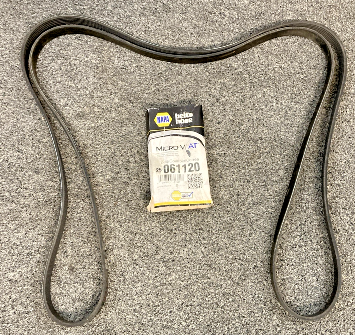 New Genuine Napa 25-061120 V-Ribbed Belt (Standard) K06 13/16" x 112 1/2"