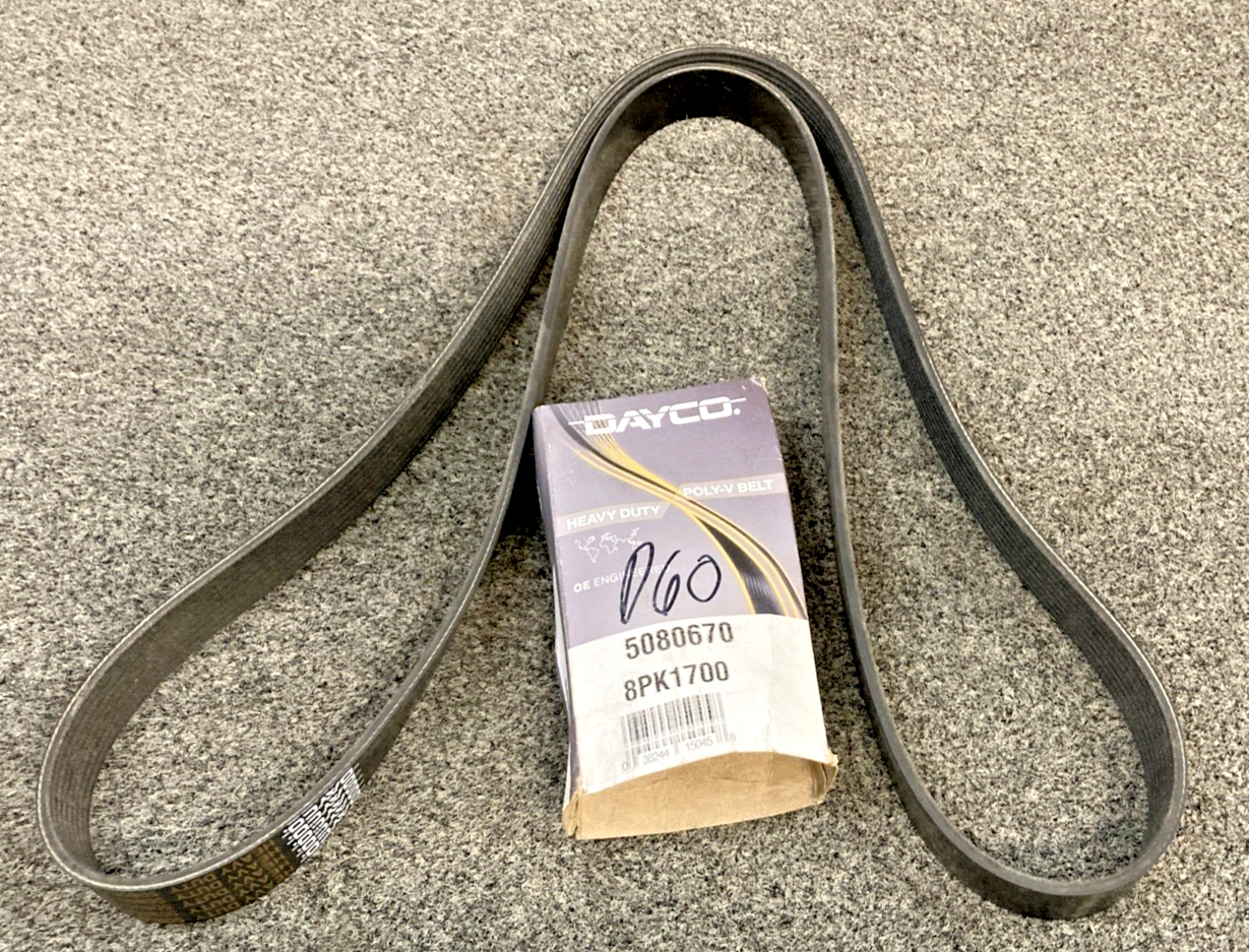 New Genuine Dayco 5080670 8K1700 Heavy Duty Poly Rib Belt