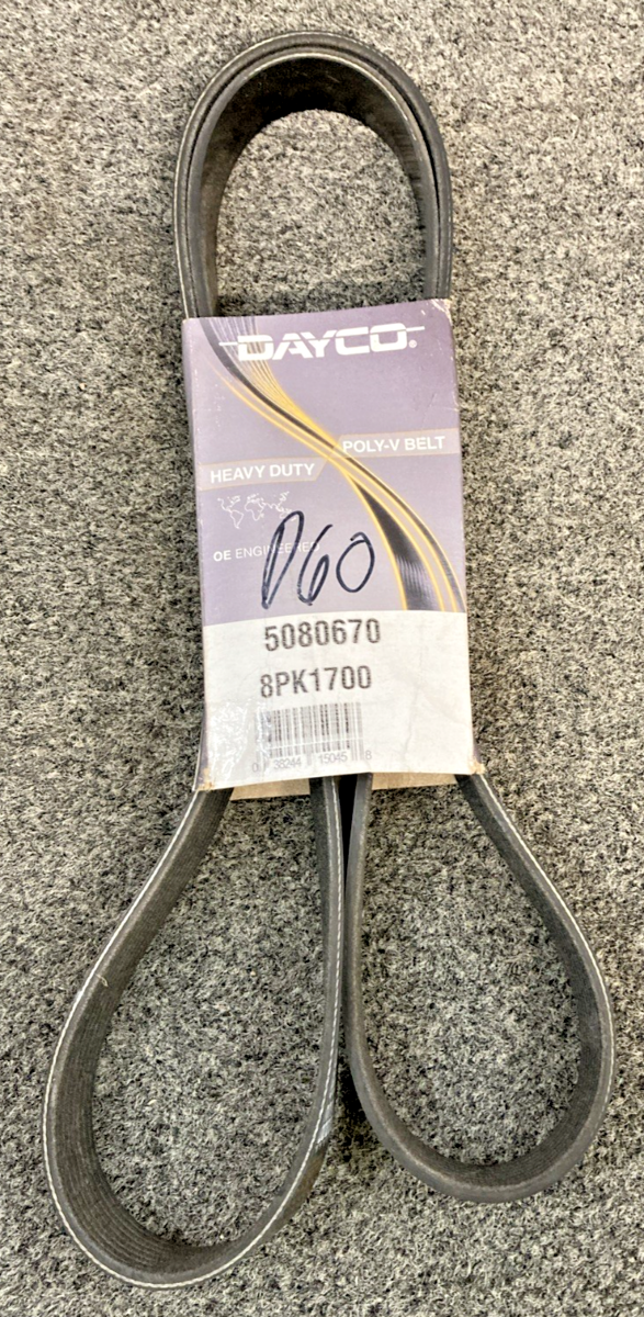 New Genuine Dayco 5080670 8K1700 Heavy Duty Poly Rib Belt