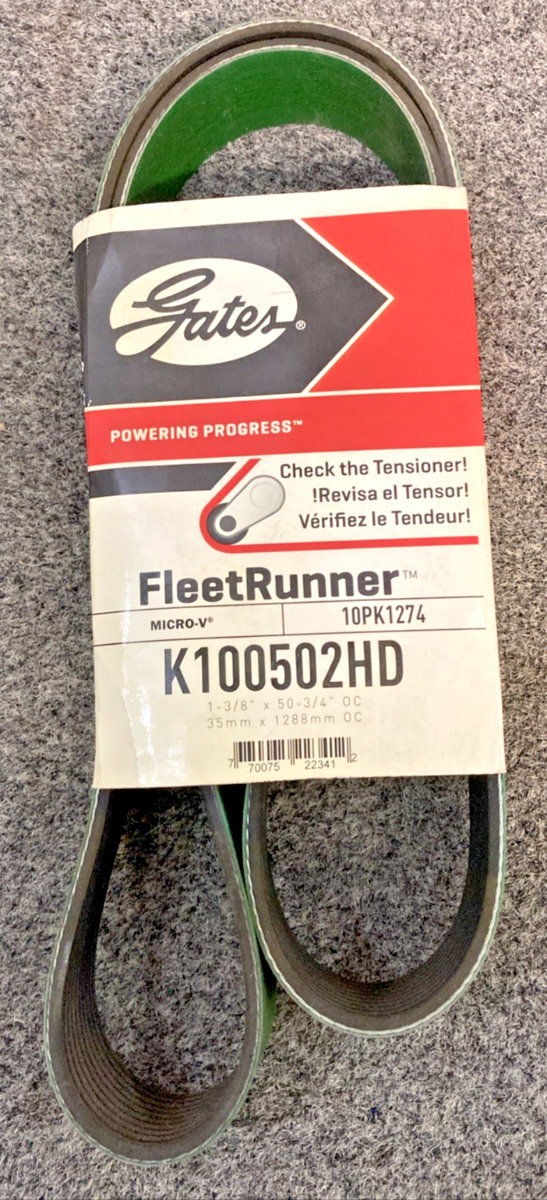 New Genuine Gates K100502HD FleetRunner Heavy-Duty Micro-V Serpentine Drive Belt