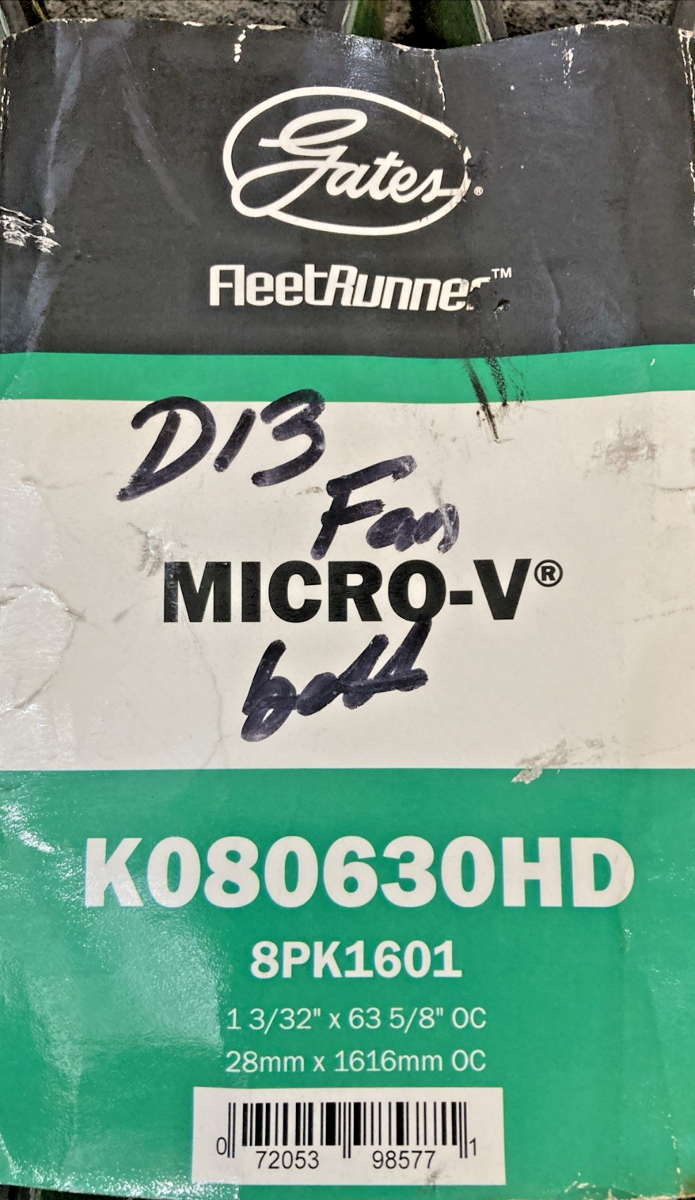 New Genuine Gates K080630HD FleetRunner Heavy-Duty Micro-V Serpentine Drive Belt