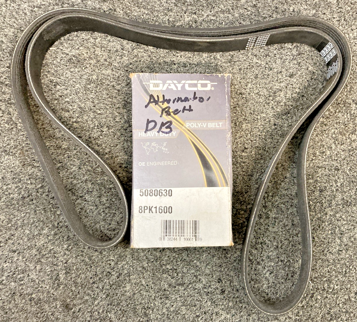 New Genuine Dayco 5080630 8PK1600 Heavy Duty Poly Rib Belt