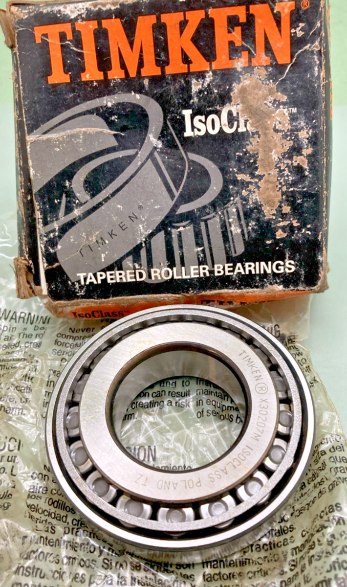 New Genuine Timken 30207M-90KM1 Tapered Roller Bearing Cone and Cup Assembly