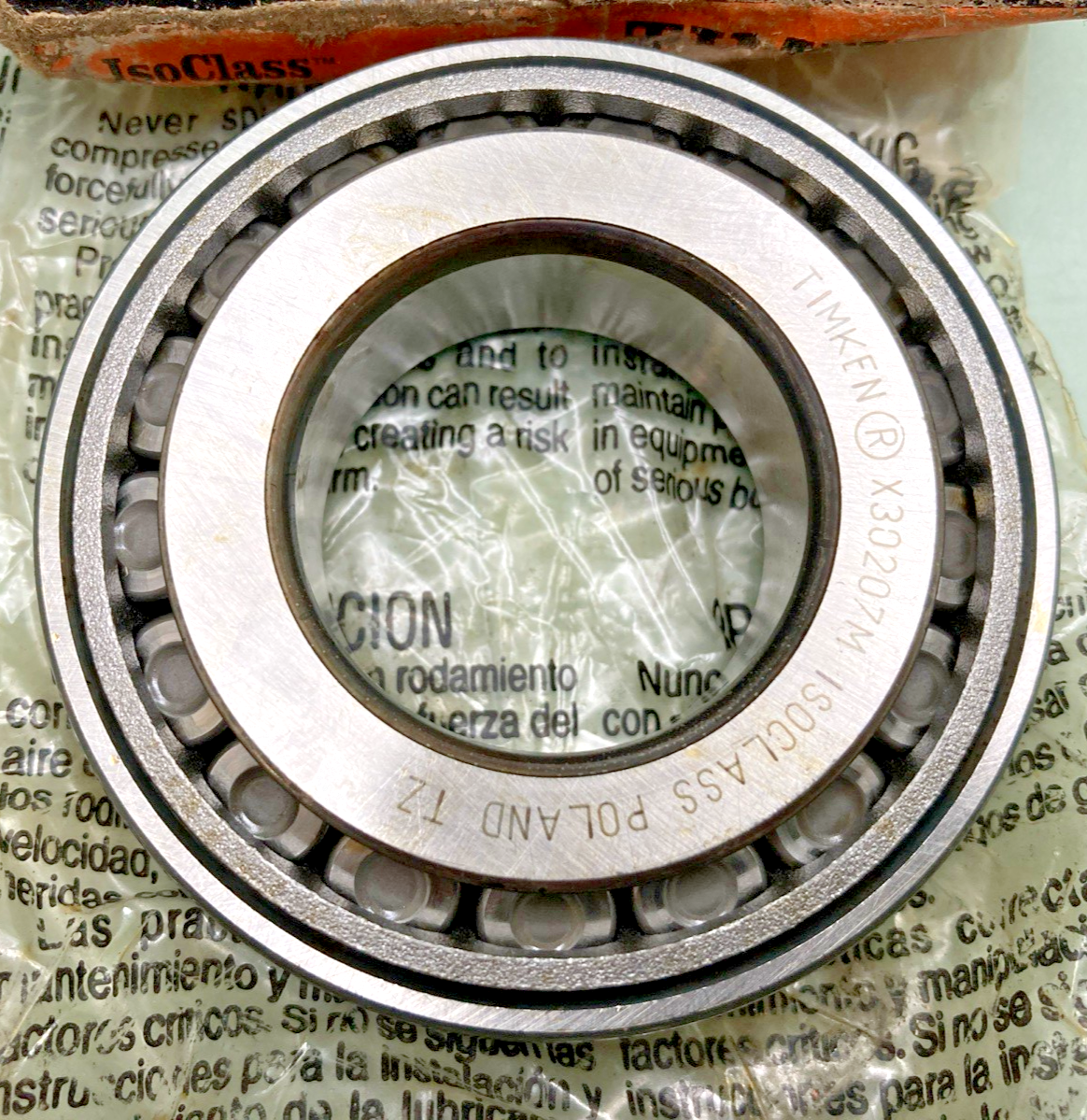 New Genuine Timken 30207M-90KM1 Tapered Roller Bearing Cone and Cup Assembly