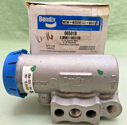 New Genuine Bendix 065018 Governor Valve - 1/8"-27 NPT, Non-Adjustable