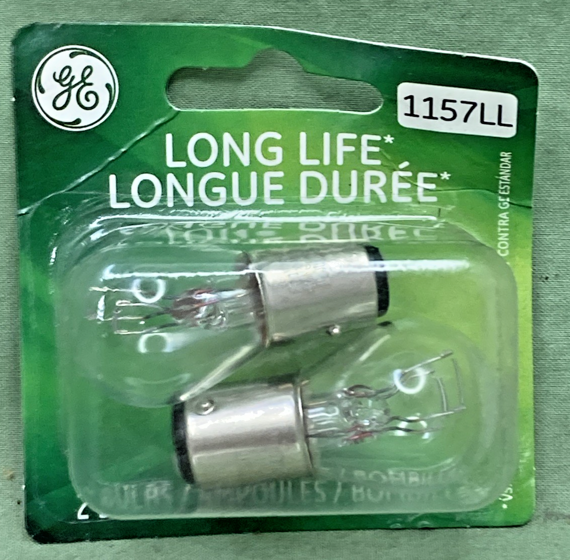 New Genuine GE 1157LL 12V Bulb Set