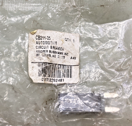 New Replaces Bussmann CB211-25 Circuit Breaker