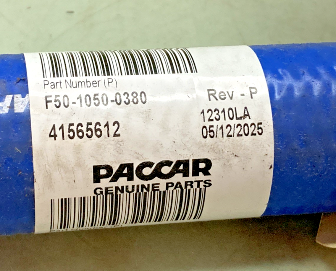 New Genuine Paccar F50-1050-0380 Silicone Coolant Hose with Spring Insert