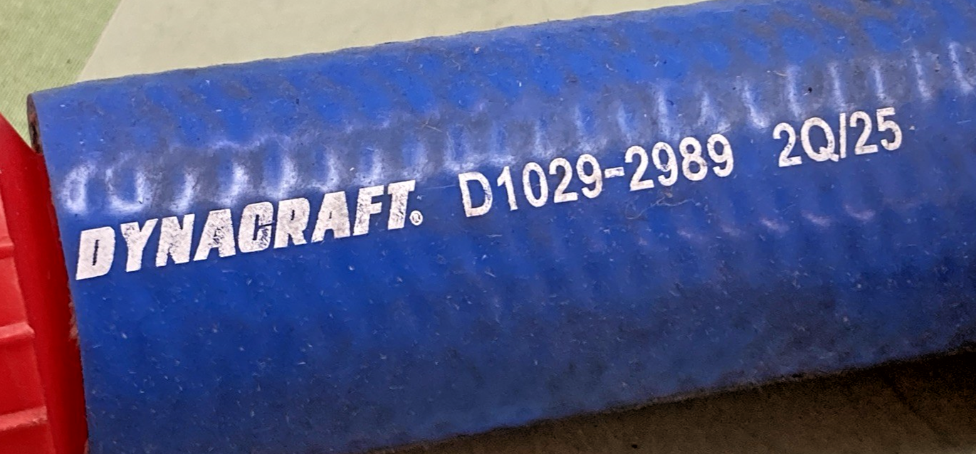New Genuine Paccar F50-1050-0380 Silicone Coolant Hose with Spring Insert