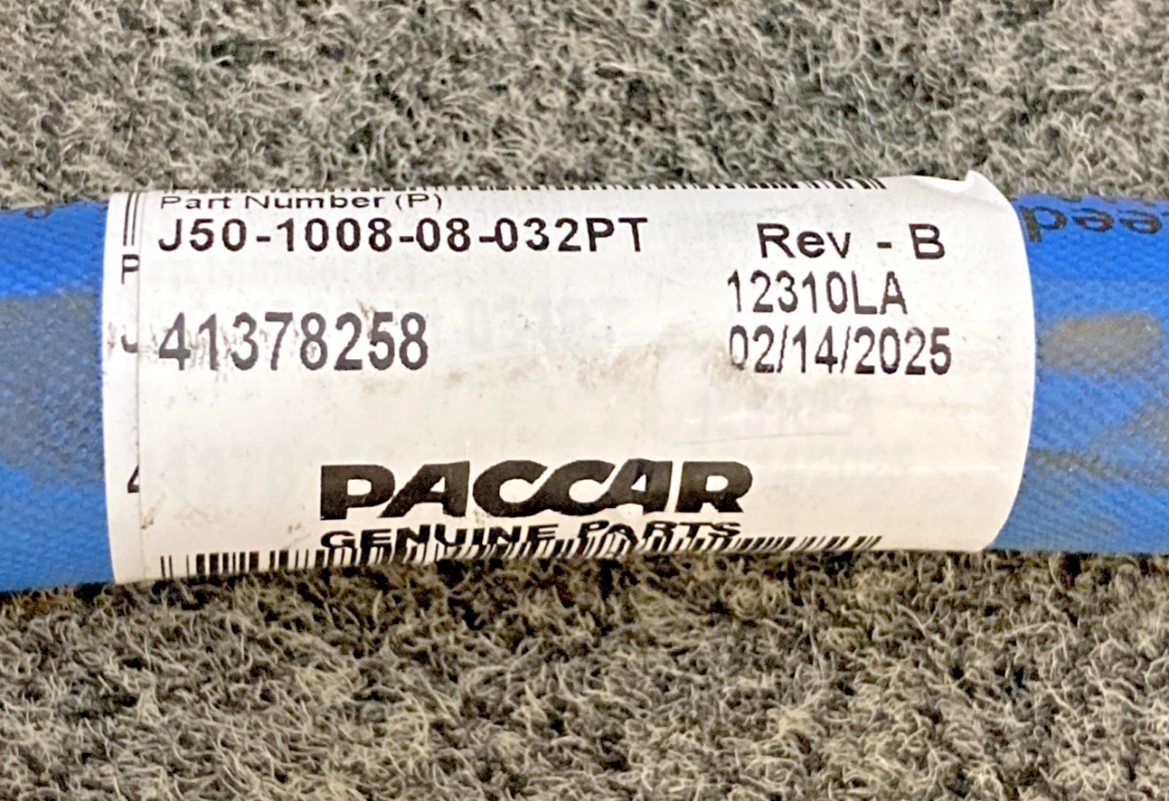 New Genuine Paccar J50-1008-08-032PT Power Steering Hose