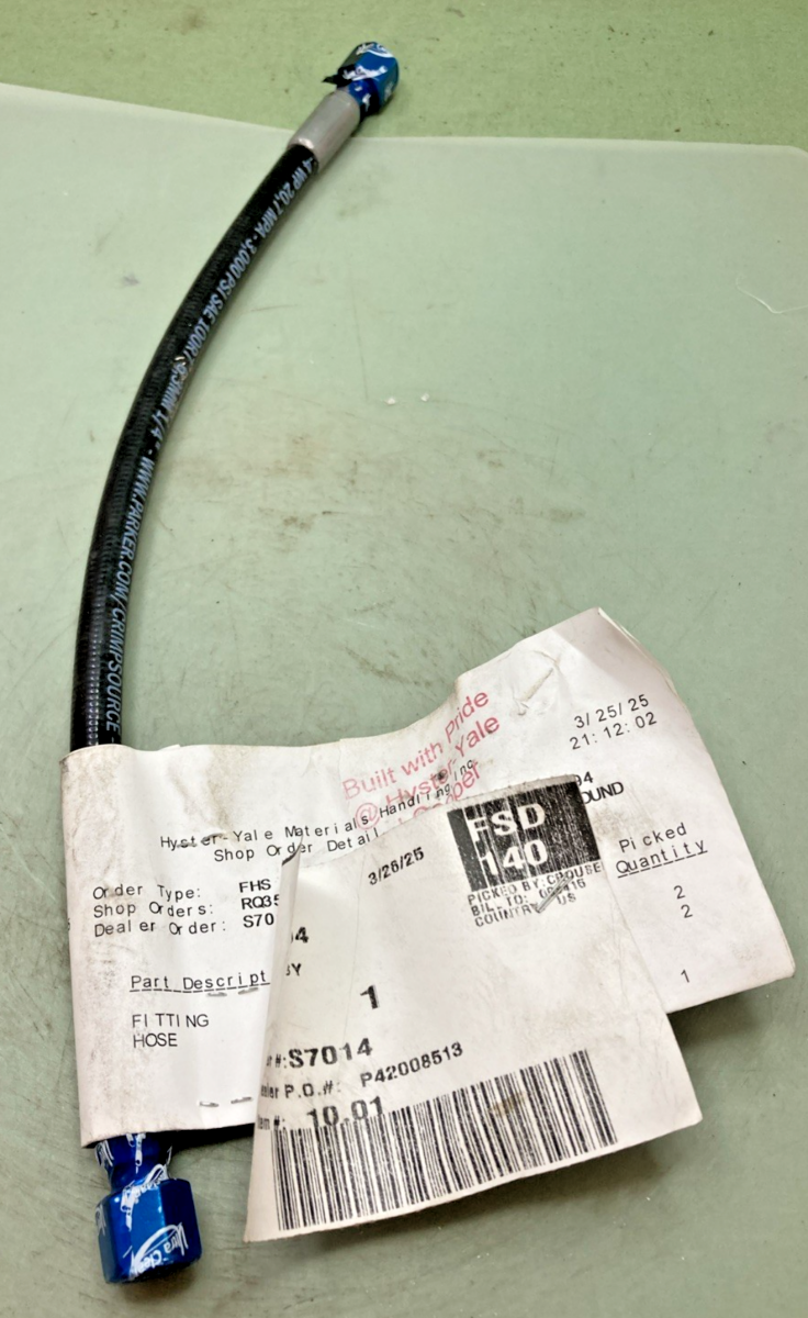 New Genuine Hyster 4212843 Hose Assy
