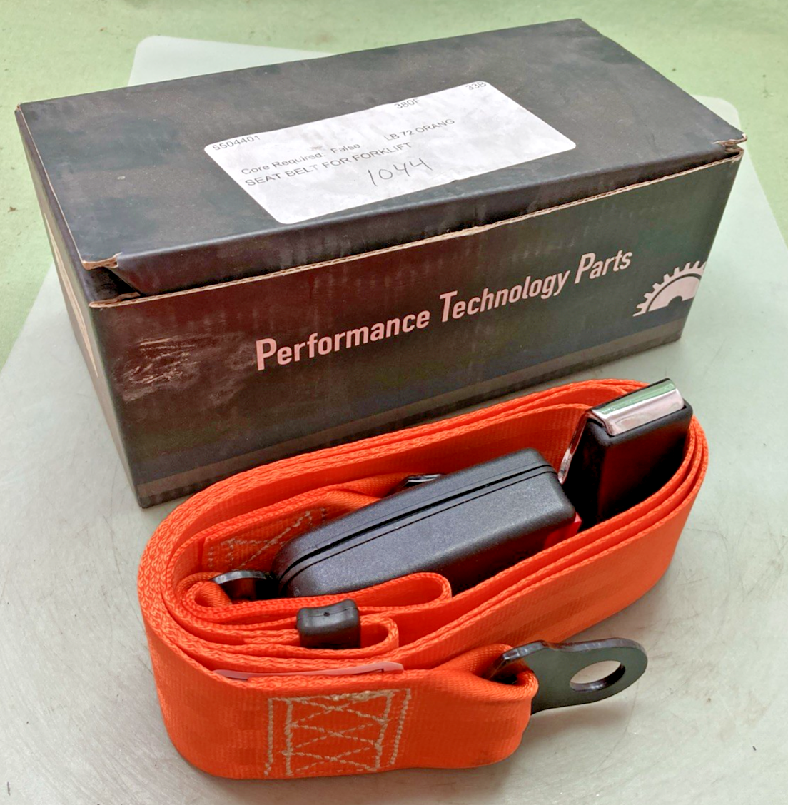 New Genuine Performance Technology Parts LB-72-Orange Forklift Seat Belt
