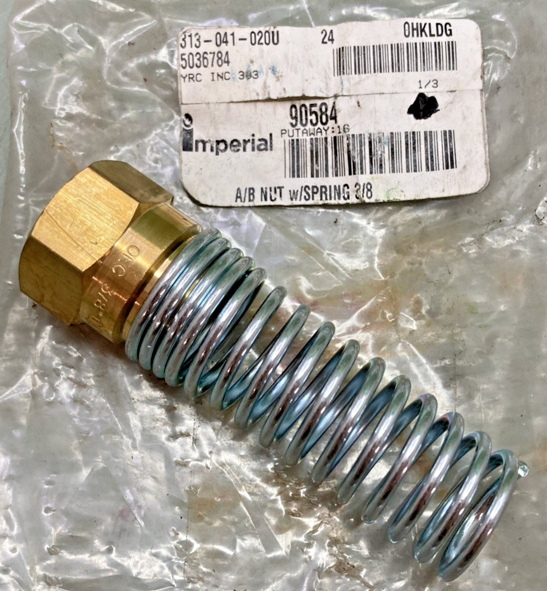 Qty 5 New Genuine Imperial 90584 Nut with Spring