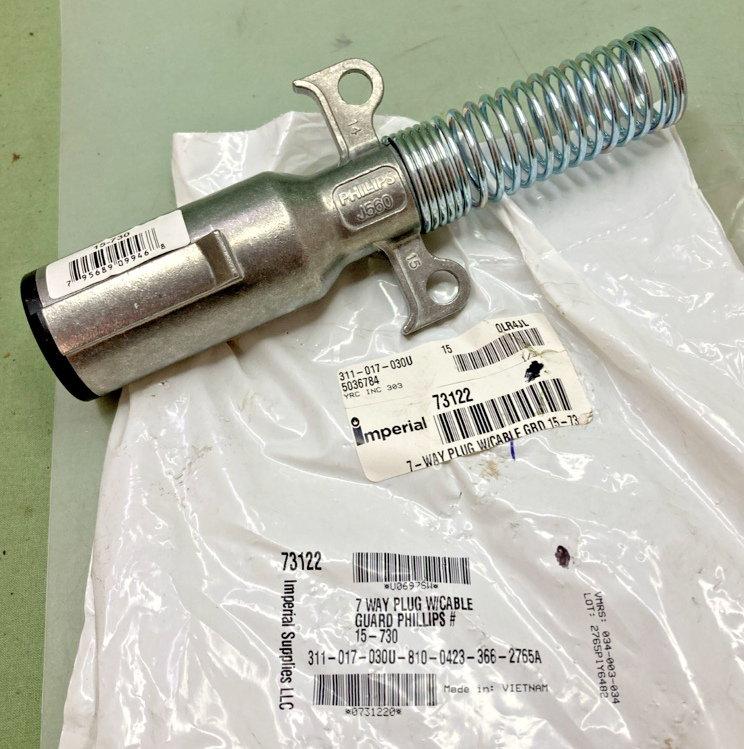 New Genuine Imperial 73122 7-Way Plug with Cable Guard