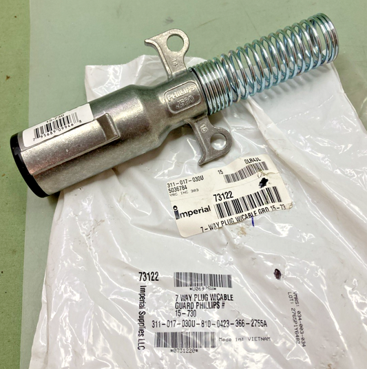 New Genuine Imperial 73122 7-Way Plug with Cable Guard