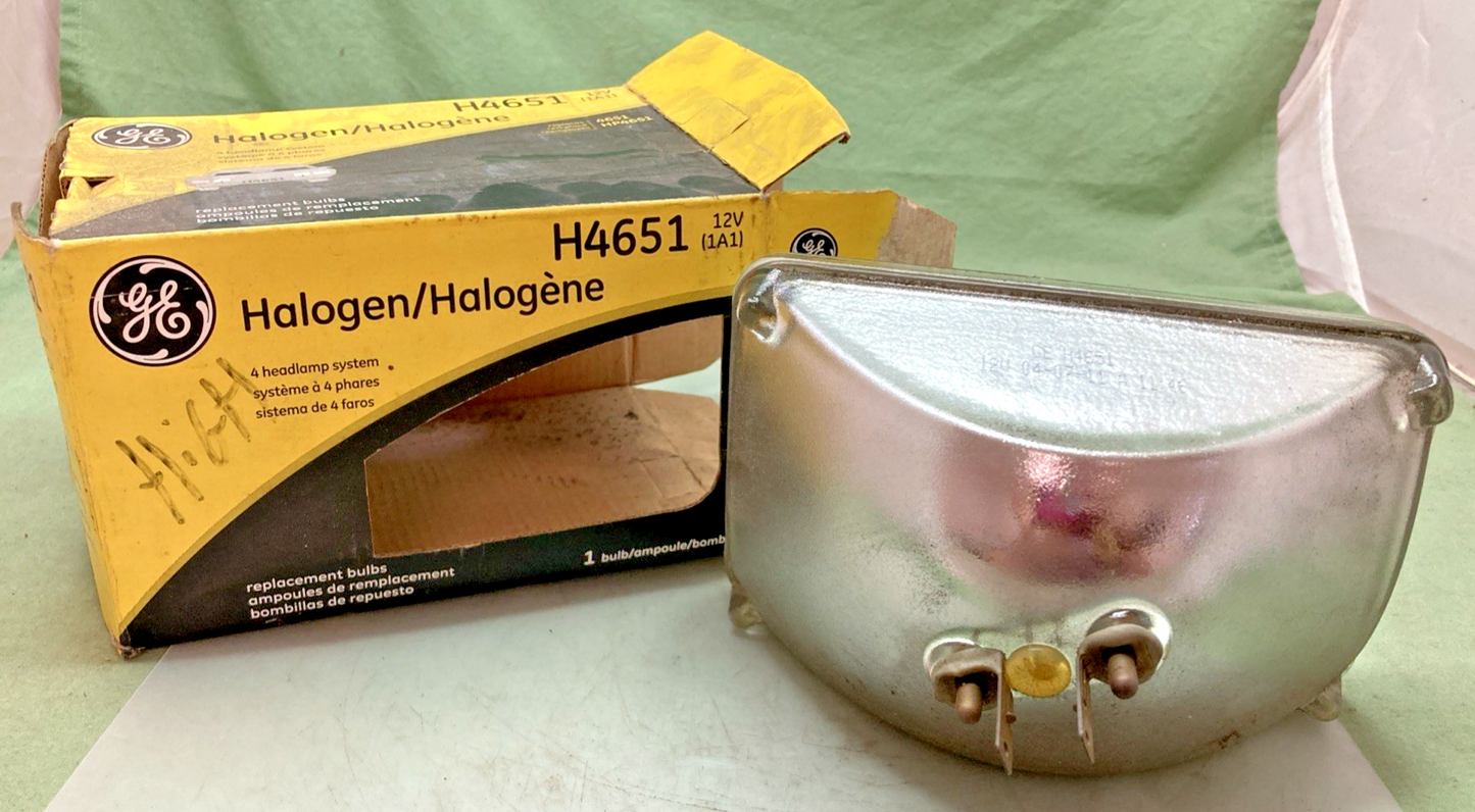 New Genuine GE H4651 Halogen Headlamp
