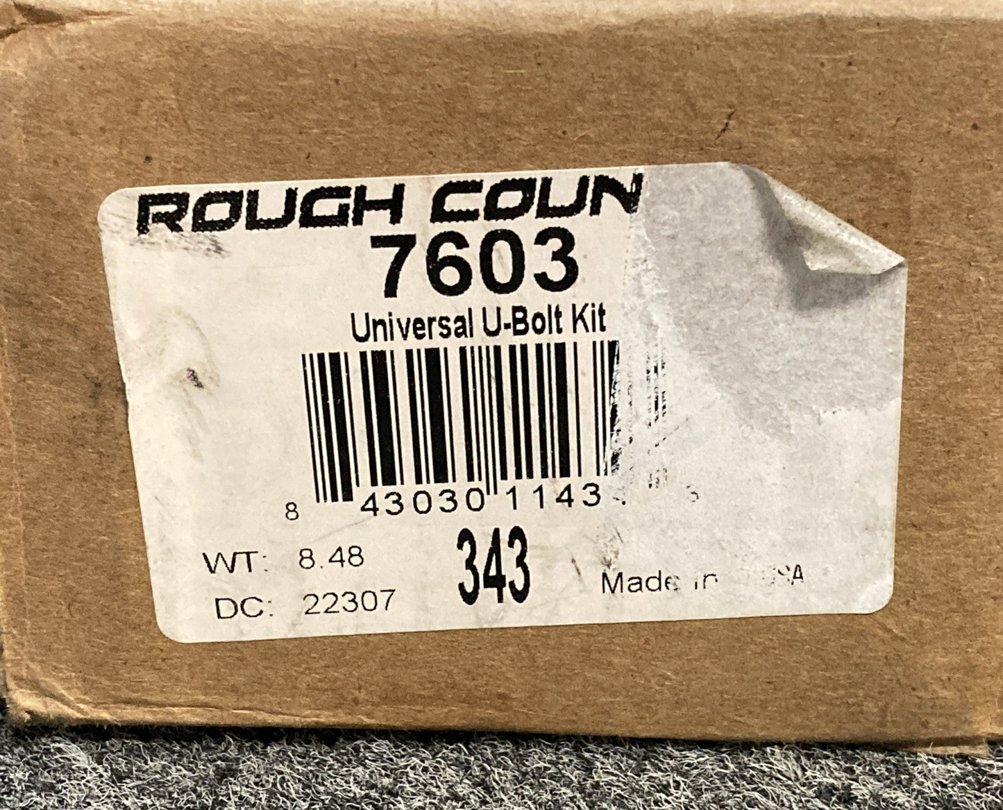 New Genuine Rough Country 7603 Universal U-Bolt Kit