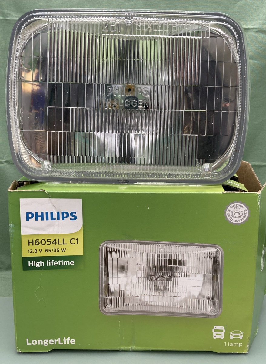 New Genuine Philips H6054LL C1 Halogen Headlight Lamp, 12.8v 65/35W