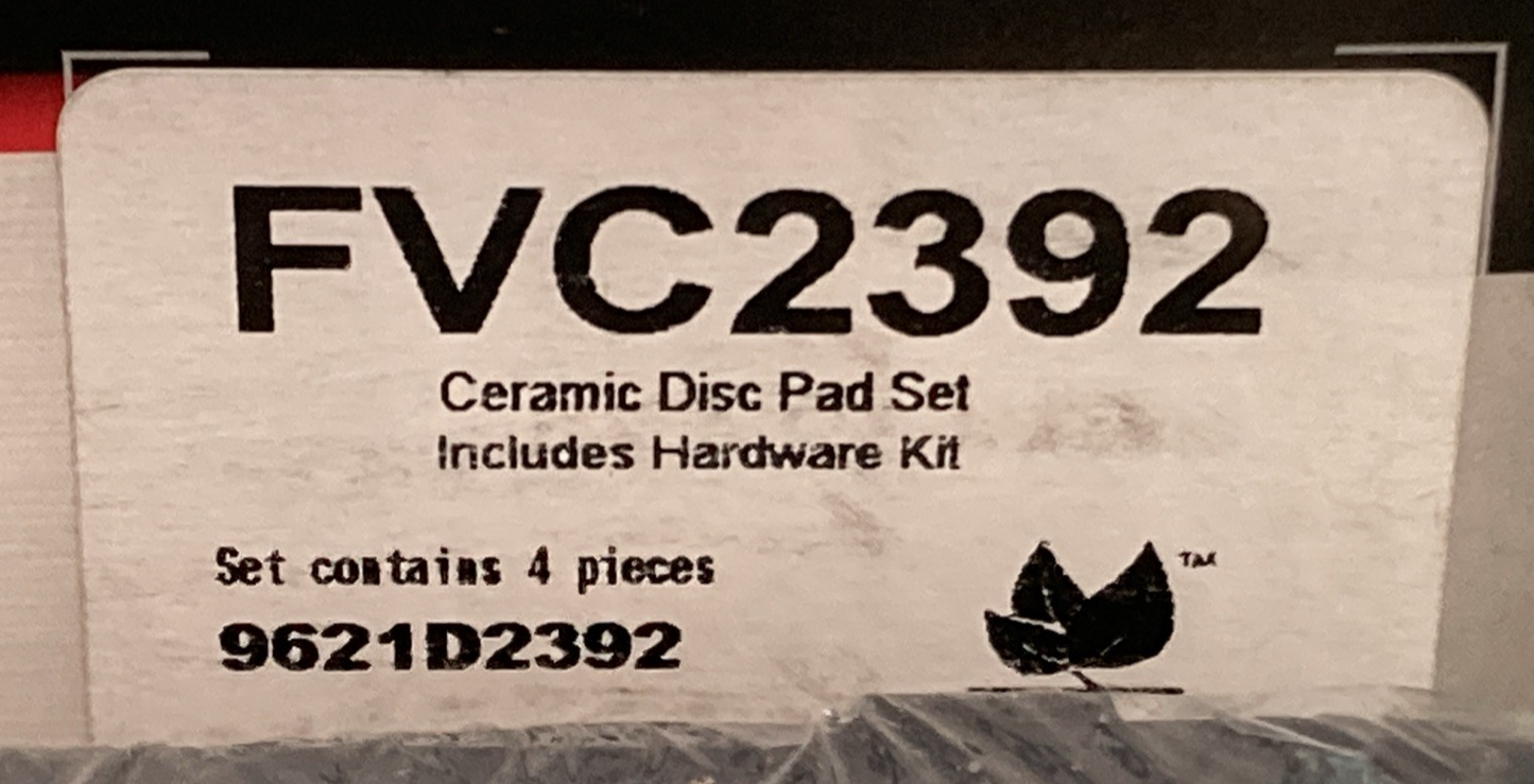 New Genuine FVP FVC2392 Ceramic Disc Brake Pad Set