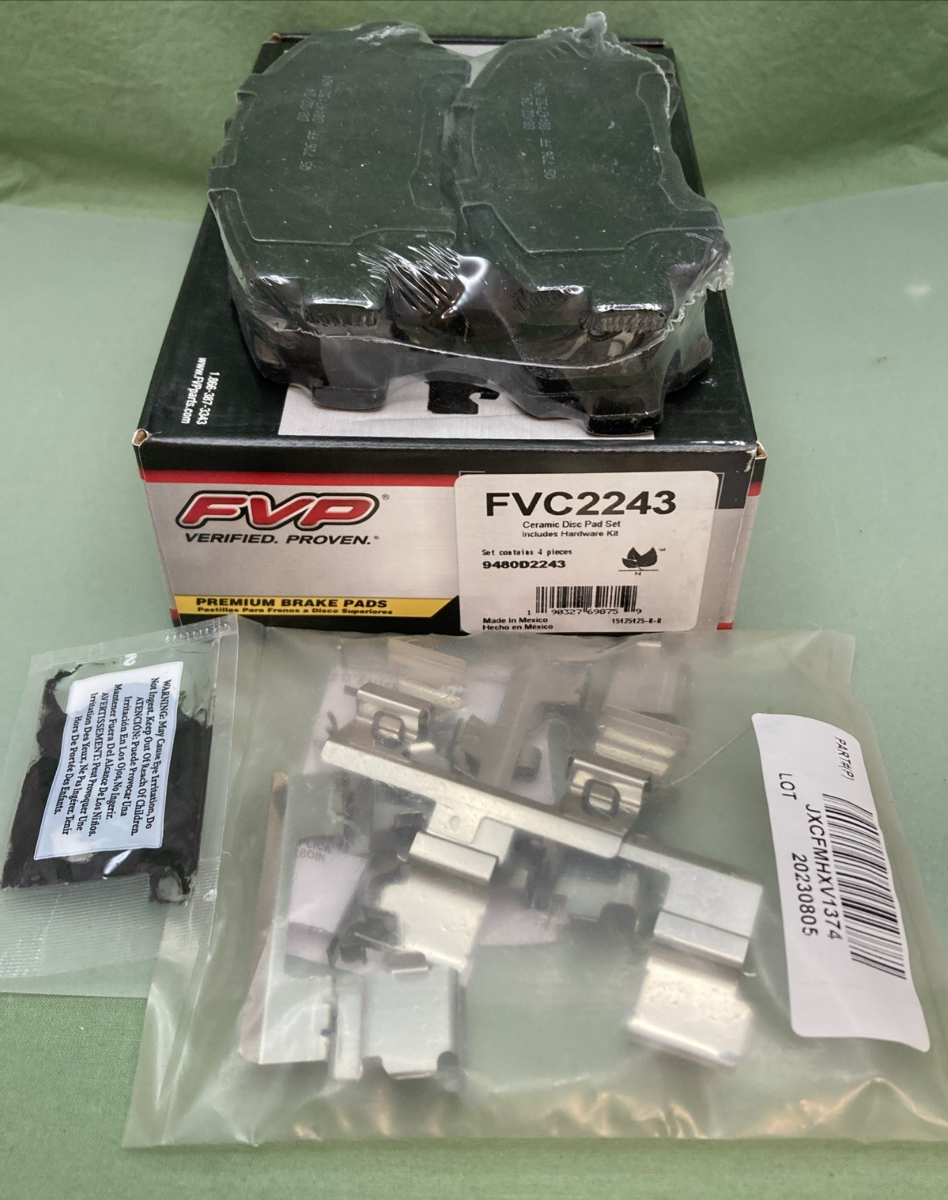 New Genuine FVP FVC2243 Ceramic Disc Brake Pad Set