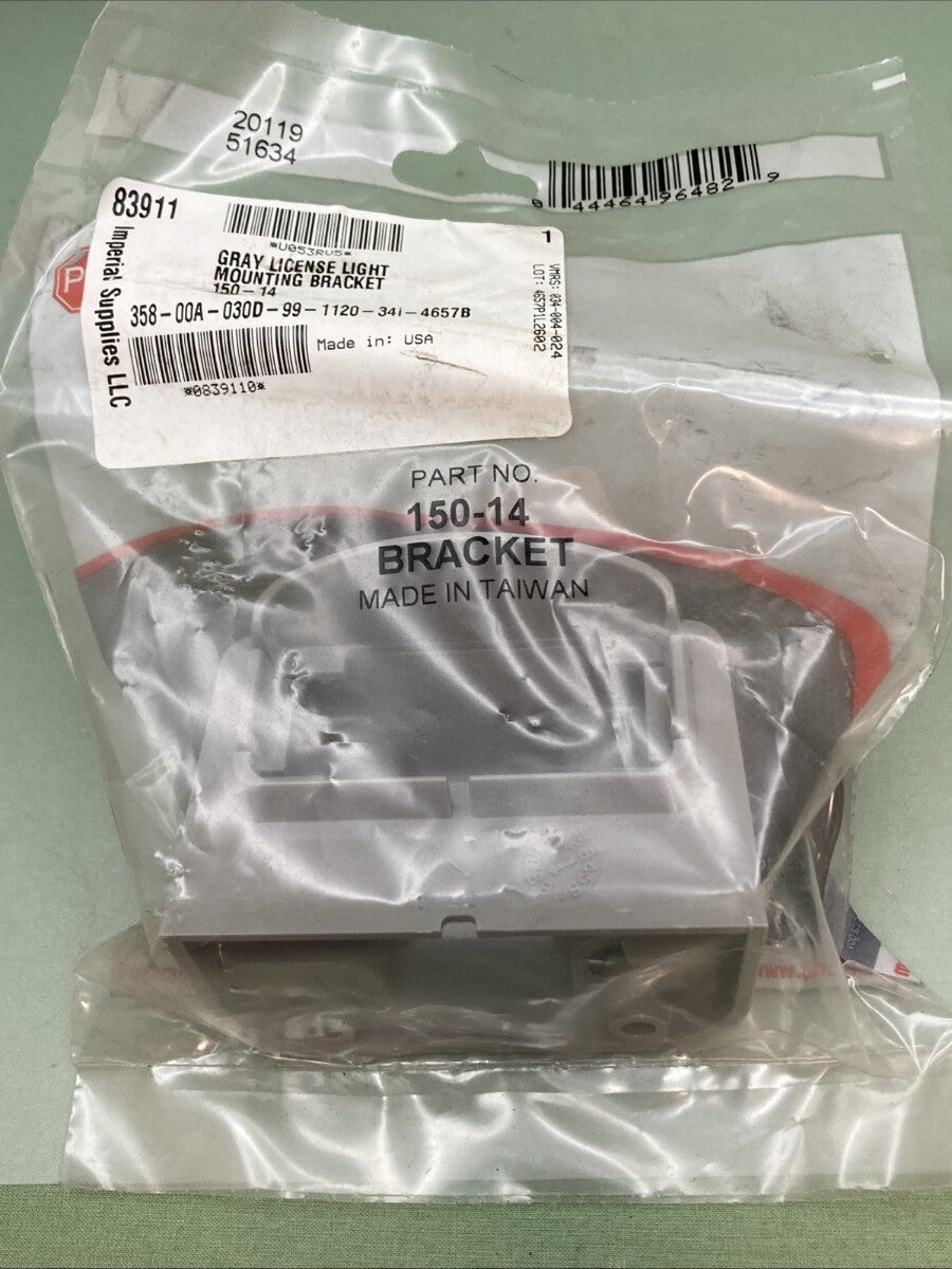 New Genuine Imperial 150-14 License/Utility Light Bracket Gray
