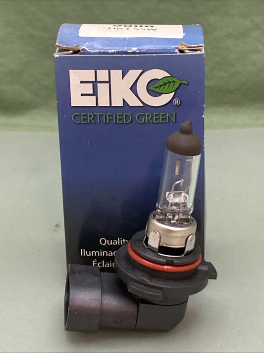 Qty 2 New Genuine Eiko 9006 HB4 55W Halogen Bulb, Right Angle