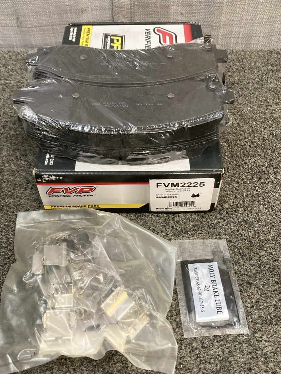New Genuine FVP FVM2225 Semi-Met Disc Brake Pad Set