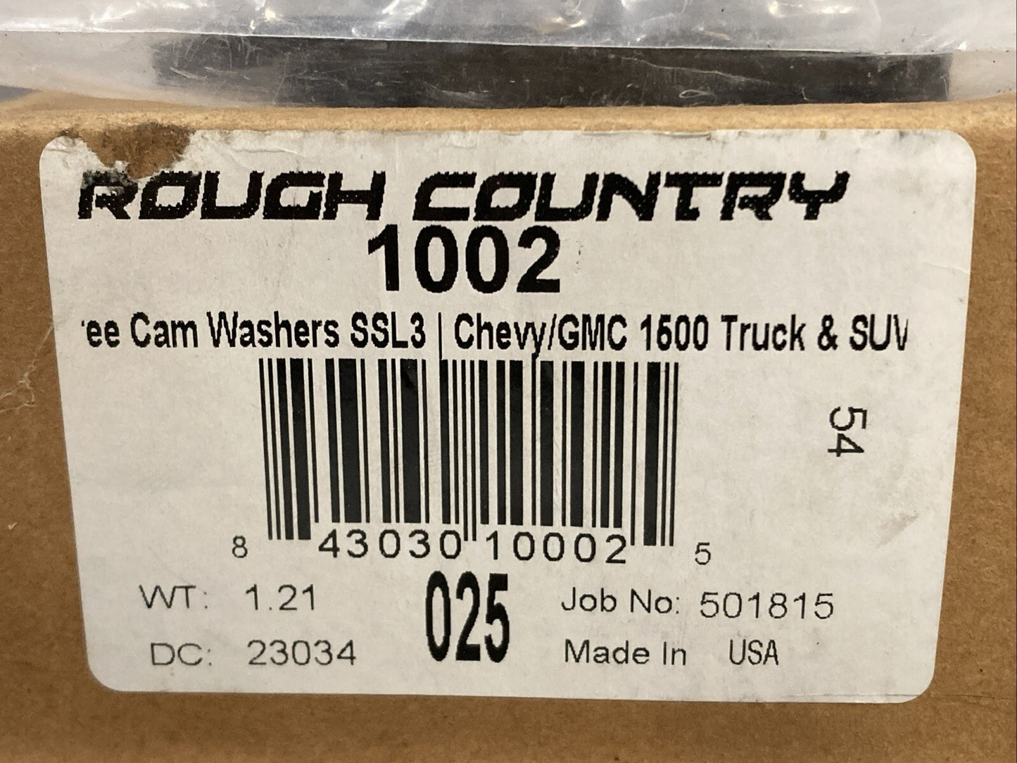 New Genuine Rough Country 1002 1 Degree Cam Washers SSL3 Chevy / GMC 1500
